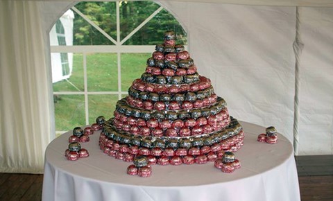 Teacakes as a wedding cake