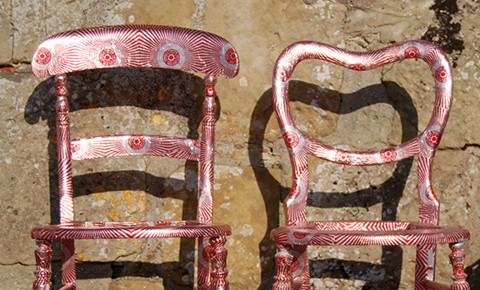 Teacake foil wrapper chairs